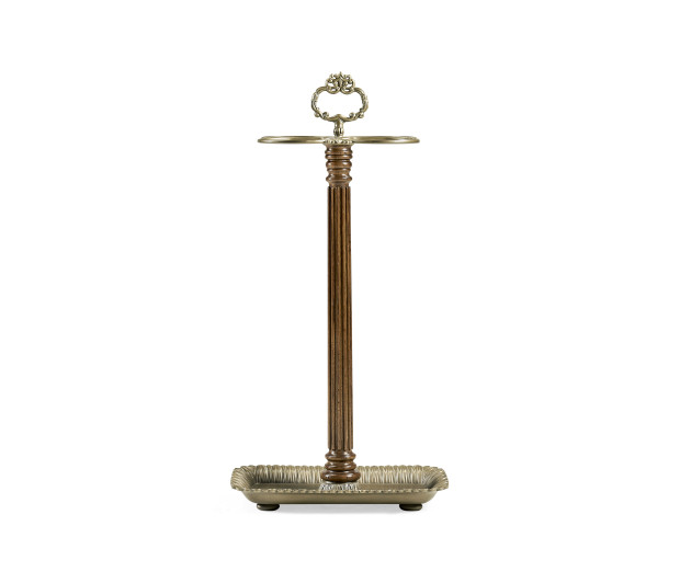 Ocala Walnut & Brass Umbrella Stand