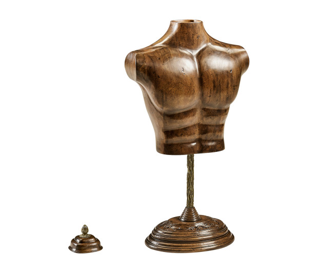 Ocala Large Male Wooden Mannequin & Torso on Stand