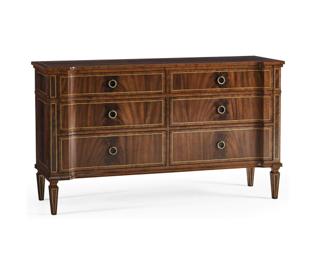 Regency Mahogany Reverse Breakfront Chest