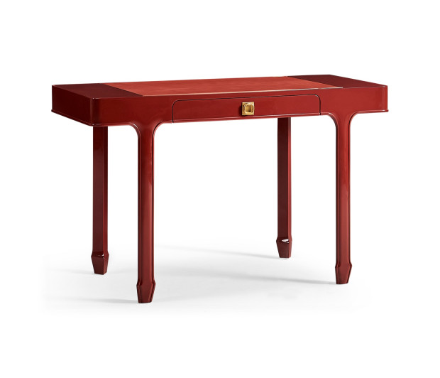 Rectangular Desk (120) - RED BRICK LEATHER 031-01-00210