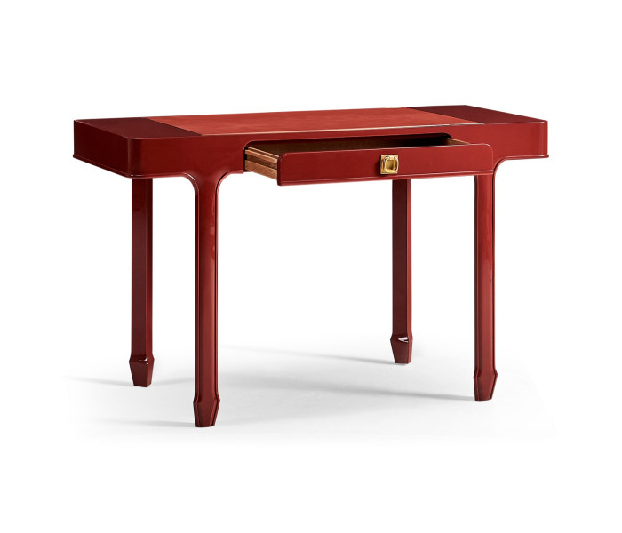 Rectangular Desk (120) - RED BRICK LEATHER 031-01-00210