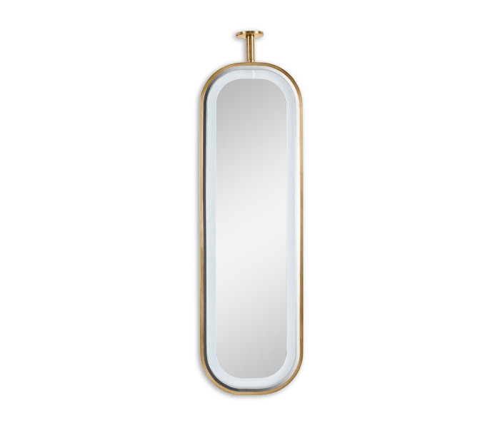 Wall Oval Mirror With Led Lighitng - No Anti -Fog