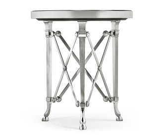 Gueridon Accent Table White Carrara Top