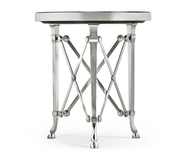 Gueridon accent table Nero Marquinia top