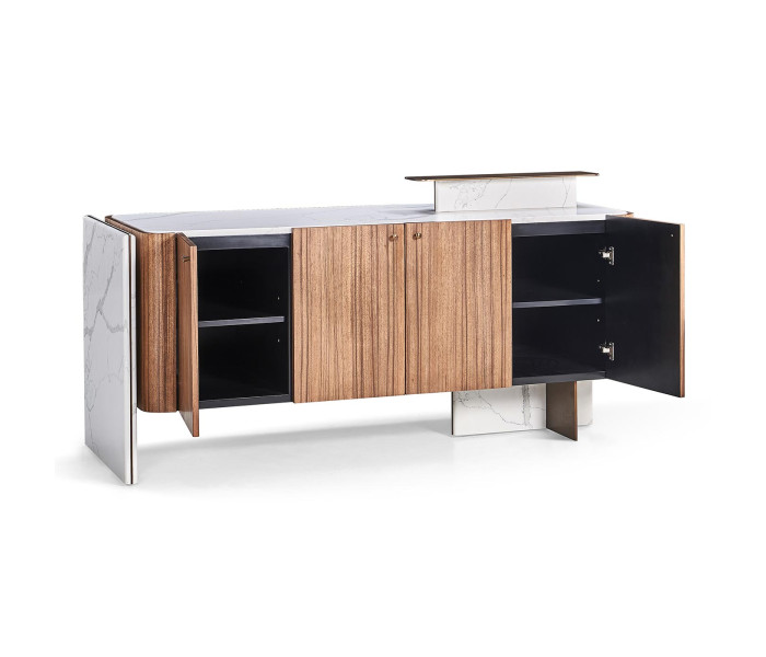 Ct-1.V. Station. 4-Door Buffet Table