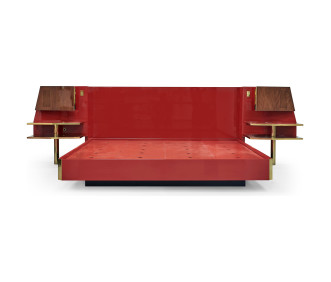 Left Bedside Table with Power Strip