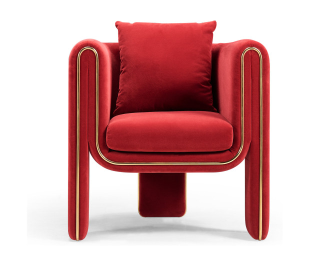 Armchair- Red Velvet