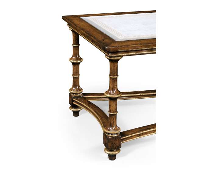 Walnut and Églomisé Rectangluar Coffee Table Walnut and Églomisé Rectangluar Coffee Table