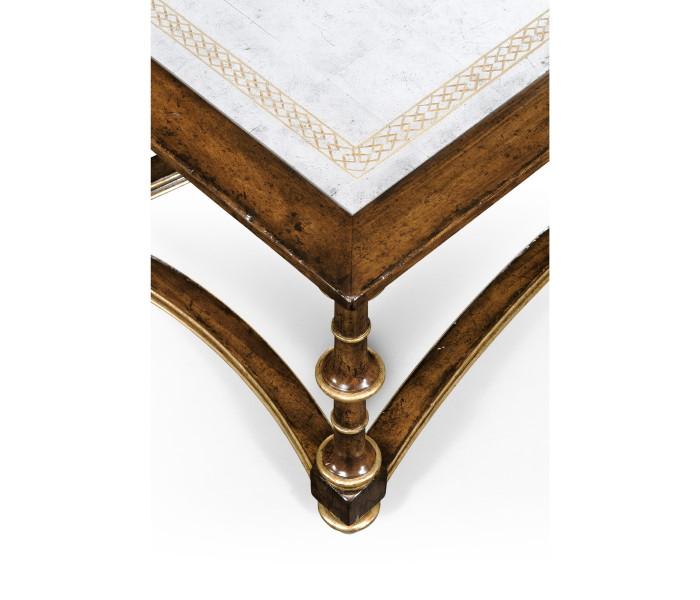 Walnut and Églomisé Rectangluar Coffee Table Walnut and Églomisé Rectangluar Coffee Table