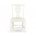 Spark Chippendale White Side Chair