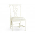 Spark Chippendale White Side Chair