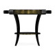 Dark Bronze Round Side Table with Drawer Dark Bronze Round Side Table with Drawer
