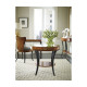 Dark Bronze Round Side Table with Drawer Dark Bronze Round Side Table with Drawer
