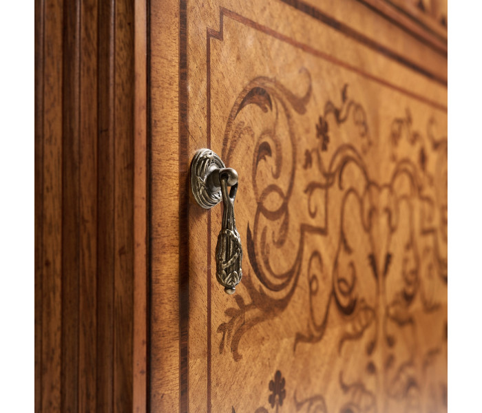 Small Satinwood & Cream Scagliola Italian Commode