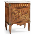 Small Satinwood & Cream Scagliola Italian Commode