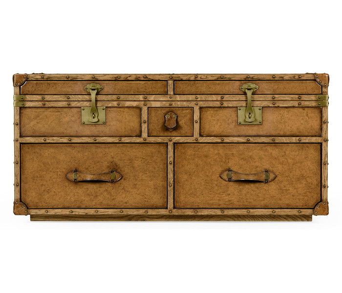 Travel Trunk Style Coffee Games Table