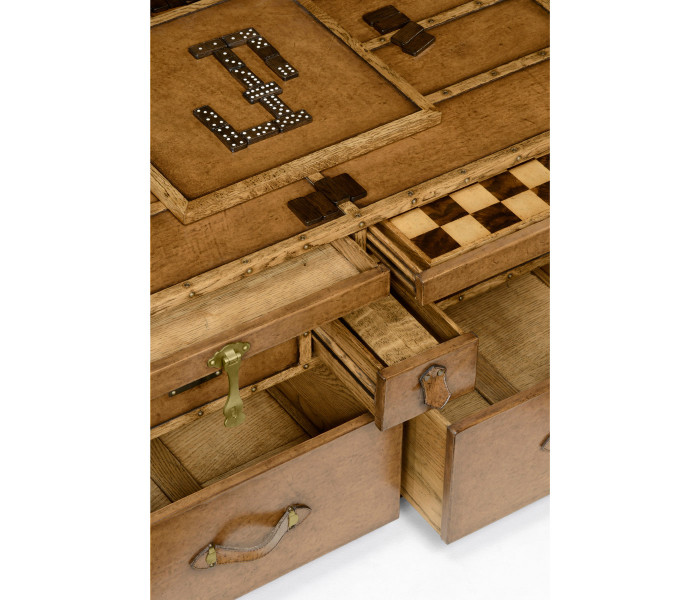 Travel Trunk Style Coffee Games Table