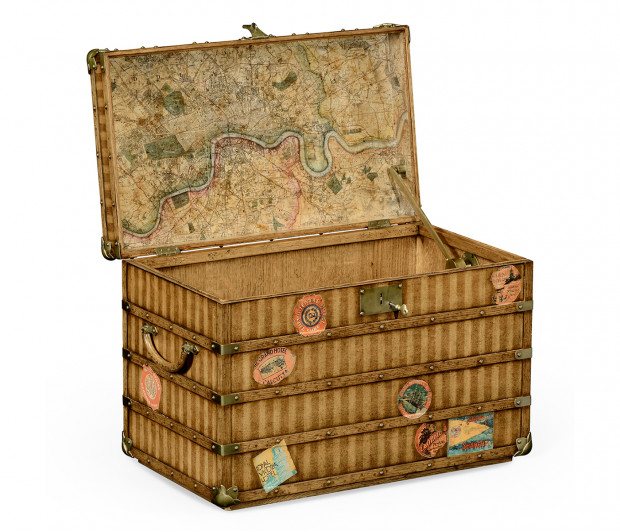 Travel Trunk Style Storage Chest