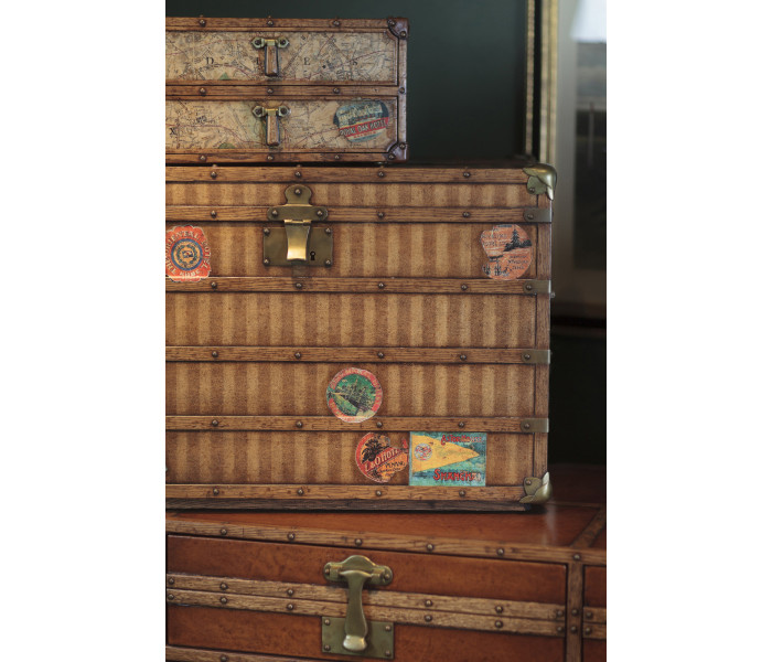 Travel Trunk Style Storage Chest Travel Trunk Style Storage Chest
