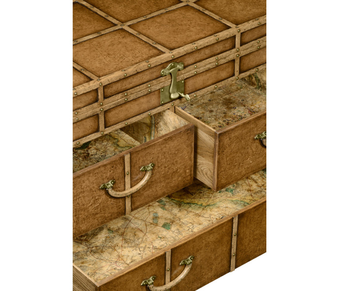 Travel Chest of Drawer Style Large Fitted Chest