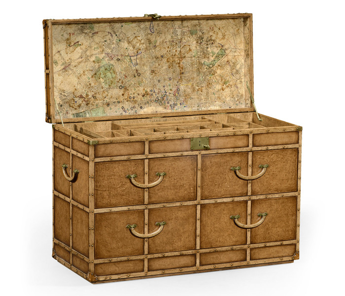 Travel Chest of Drawer Style Large Fitted Chest