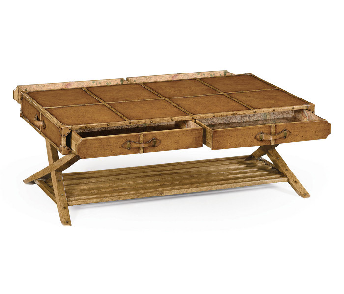 Travel Trunk Style Coffee Table