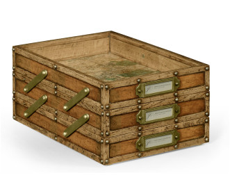 Travel Trunk Style Letter Tray