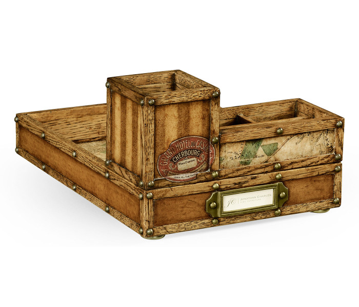 Travel Trunk Style Desk Organiser Travel Trunk Style Desk Organiser