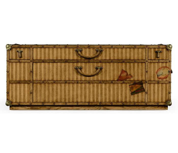 Travel Trunk Style Coffee Table with Storage Travel Trunk Style Coffee Table with Storage