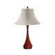 Red Lacquered Table Lamp