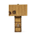 Striped Travel Trunk Style Table Lamp