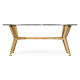 Midcentury Style Rectangular Oak Coffee Table