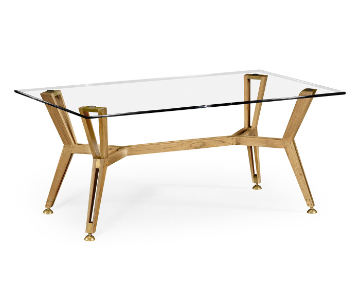Midcentury Style Rectangular Oak Coffee Table Midcentury Style Rectangular Oak Coffee Table