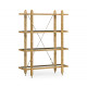 Four-Tier Oak Architectural Étagère Four-Tier Oak Architectural Étagère