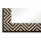 Classic Ebony & Ivory Herringbone Mirror