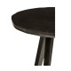 Circular Black Mocha Oak & Oyster Side Table