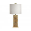 Herringbone Shell Inlaid Lamp