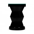 Smoky Black round wine table
