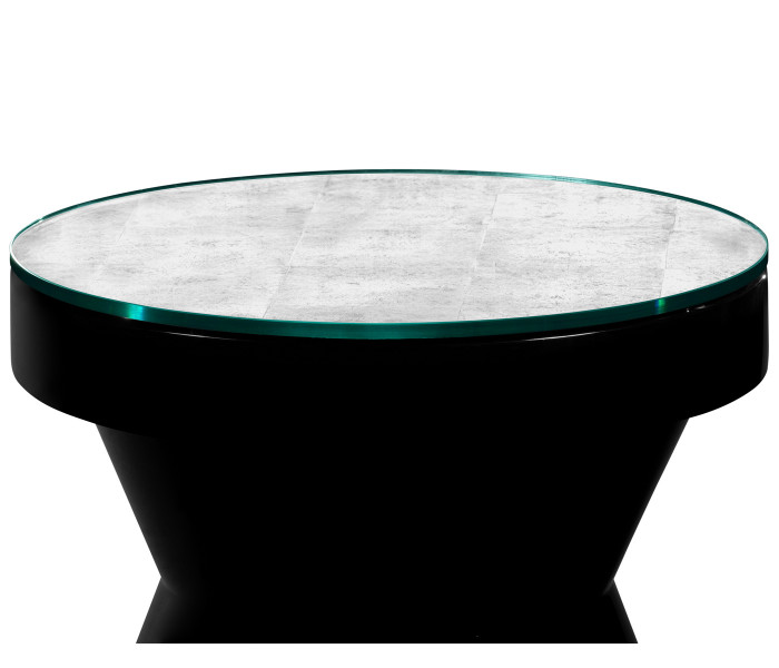 Smoky Black round wine table
