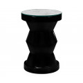Smoky Black round wine table