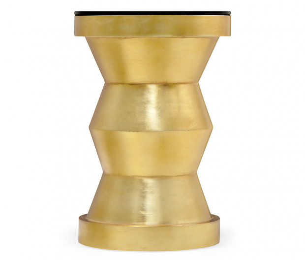 Gilded round wine table