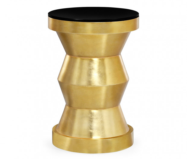 Gilded round wine table