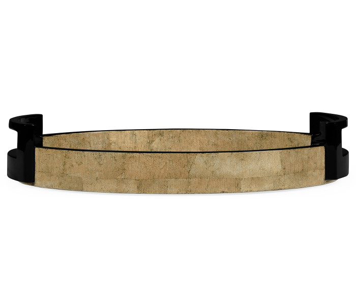 Small Elliptical Tray in Brown Brick Eggshell Small Elliptical Tray in Brown Brick Eggshell
