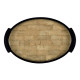 Small Elliptical Tray in Brown Brick Eggshell Small Elliptical Tray in Brown Brick Eggshell