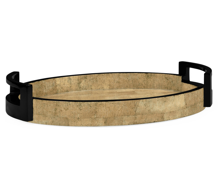 Small Elliptical Tray in Brown Brick Eggshell Small Elliptical Tray in Brown Brick Eggshell