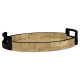 Small Elliptical Tray in Brown Brick Eggshell Small Elliptical Tray in Brown Brick Eggshell