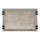 Rectangular Silver Espresso & Eggshell Tray