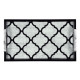 Rectangular Black & Eggshell Tray Rectangular Black & Eggshell Tray