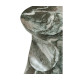 Round Faux Black & Grey Marble Cut-Out Lamp Table