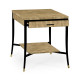 Brown Brick Eggshell End Table with Drawer Brown Brick Eggshell End Table with Drawer